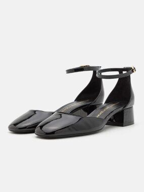 100% Auth NWT Stuart Weitzman Bria Mary Jane Black Pumps 35MM 8.5